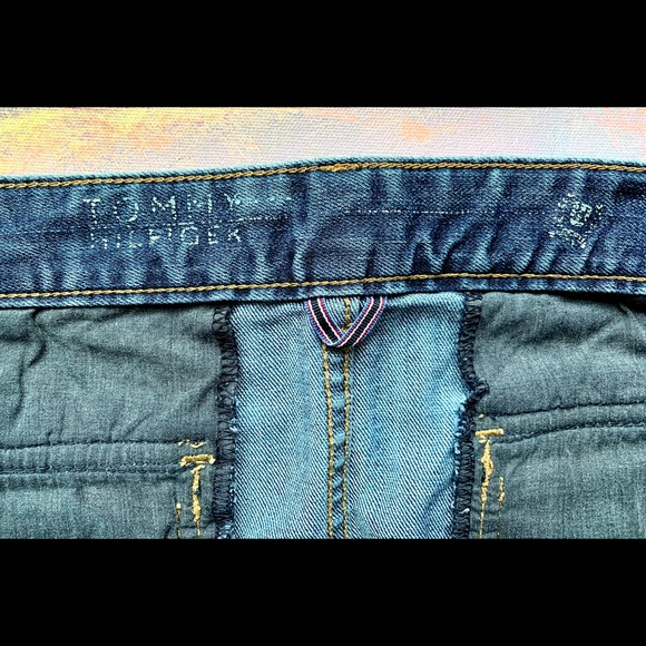 TOMMY HILFIGER Button Down Pocket Mini Jean Skirt - Picture 5 of 8